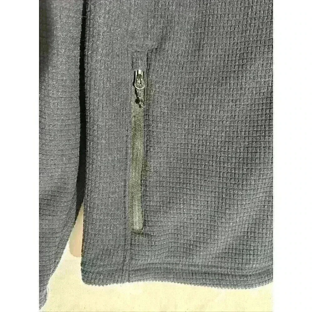 Free Country Fleece Men's Small Dark Navy-Blue Sweater Jacket Full Zip 3 Pockets